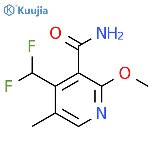 4-(Difluoromethyl)-2-methoxy-5-methylpyridine-3-carboxamide structure