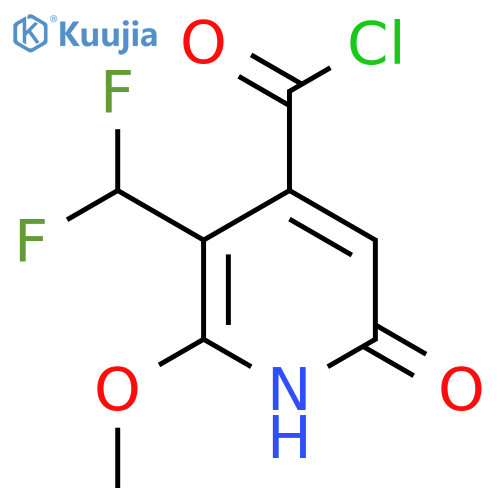 3-(Difluoromethyl)-6-hydroxy-2-methoxypyridine-4-carbonyl chloride structure