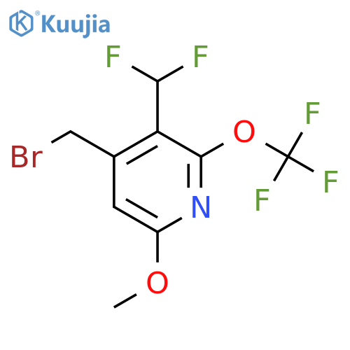 4-(Bromomethyl)-3-(difluoromethyl)-6-methoxy-2-(trifluoromethoxy)pyridine structure