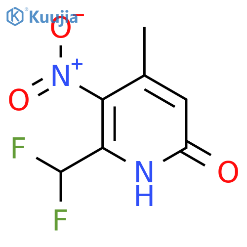 2-(Difluoromethyl)-6-hydroxy-4-methyl-3-nitropyridine structure