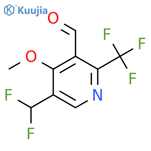 5-(Difluoromethyl)-4-methoxy-2-(trifluoromethyl)pyridine-3-carboxaldehyde structure