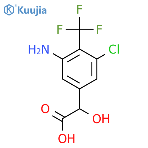 3-Amino-5-chloro-4-(trifluoromethyl)mandelic acid structure
