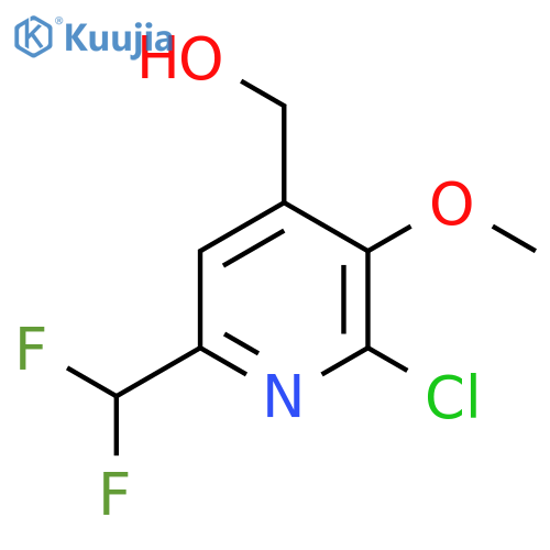 2-Chloro-6-(difluoromethyl)-3-methoxypyridine-4-methanol structure