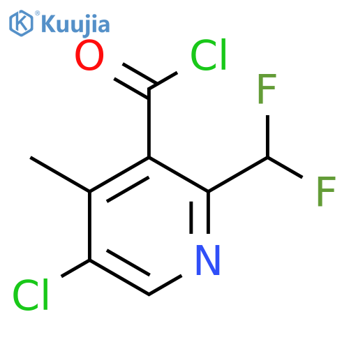 5-Chloro-2-(difluoromethyl)-4-methylpyridine-3-carbonyl chloride structure