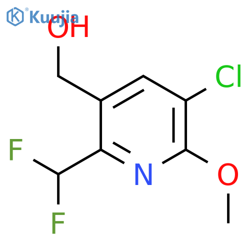 3-Chloro-6-(difluoromethyl)-2-methoxypyridine-5-methanol structure
