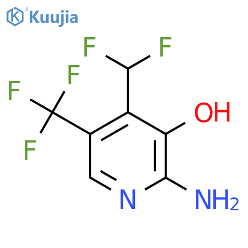 2-Amino-4-(difluoromethyl)-3-hydroxy-5-(trifluoromethyl)pyridine structure