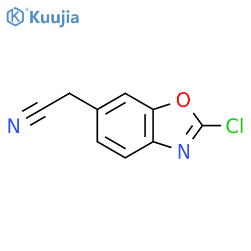 2-(2-Chlorobenzo[d]oxazol-6-yl)acetonitrile structure