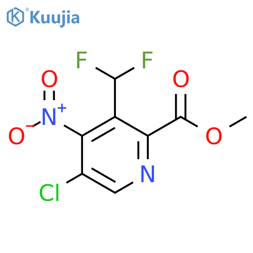 Methyl 5-chloro-3-(difluoromethyl)-4-nitropyridine-2-carboxylate structure