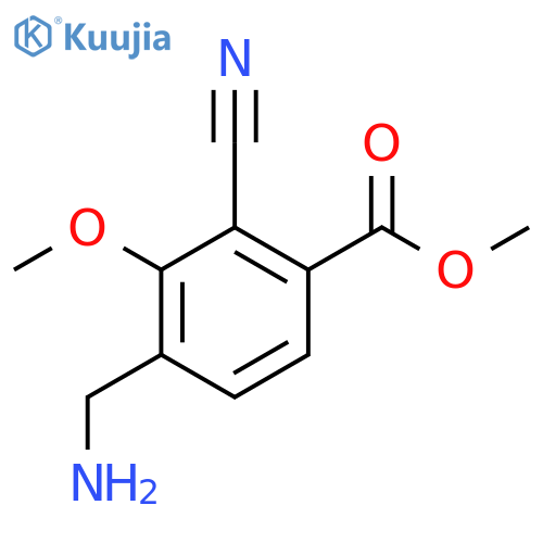 Methyl 4-aminomethyl-2-cyano-3-methoxybenzoate structure