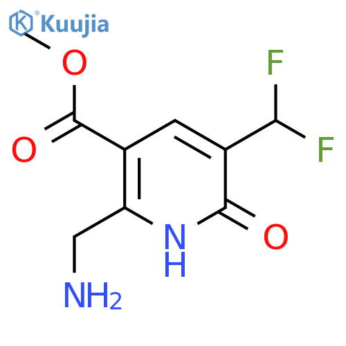 Methyl 2-(aminomethyl)-5-(difluoromethyl)-6-hydroxypyridine-3-carboxylate structure
