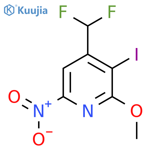 4-(Difluoromethyl)-3-iodo-2-methoxy-6-nitropyridine structure