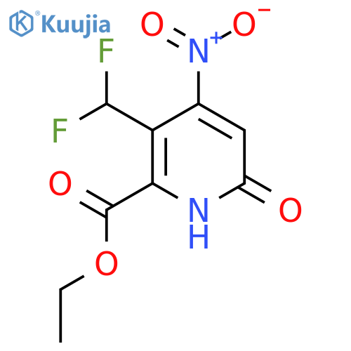 Ethyl 3-(difluoromethyl)-6-hydroxy-4-nitropyridine-2-carboxylate structure