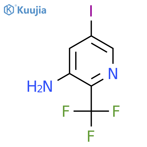 3-Amino-5-iodo-2-(trifluoromethyl)pyridine structure
