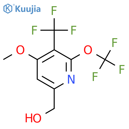 4-Methoxy-2-(trifluoromethoxy)-3-(trifluoromethyl)pyridine-6-methanol structure