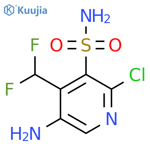 5-Amino-2-chloro-4-(difluoromethyl)pyridine-3-sulfonamide structure