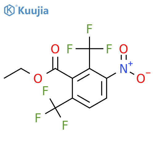 Ethyl 2,6-bis(trifluoromethyl)-3-nitrobenzoate structure