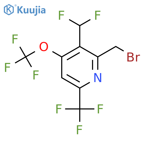 2-(Bromomethyl)-3-(difluoromethyl)-4-(trifluoromethoxy)-6-(trifluoromethyl)pyridine structure