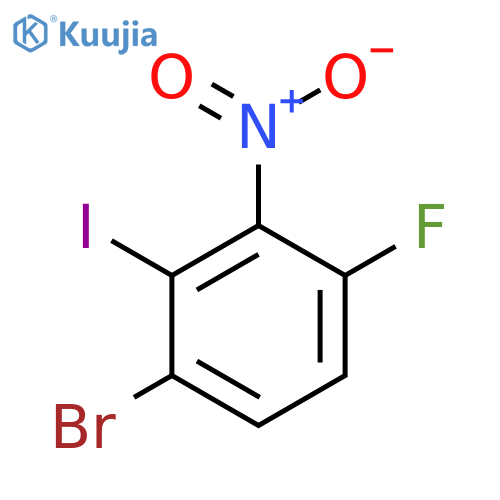 1-Bromo-4-fluoro-2-iodo-3-nitrobenzene structure