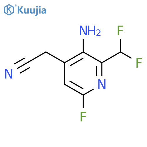 3-Amino-2-(difluoromethyl)-6-fluoropyridine-4-acetonitrile structure