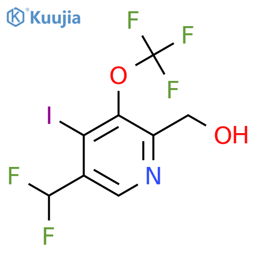 5-(Difluoromethyl)-4-iodo-3-(trifluoromethoxy)pyridine-2-methanol structure