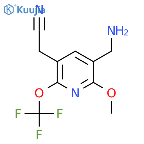 3-(Aminomethyl)-2-methoxy-6-(trifluoromethoxy)pyridine-5-acetonitrile structure