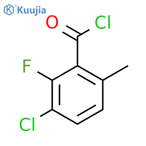 3-Chloro-2-fluoro-6-methylbenzoyl chloride structure