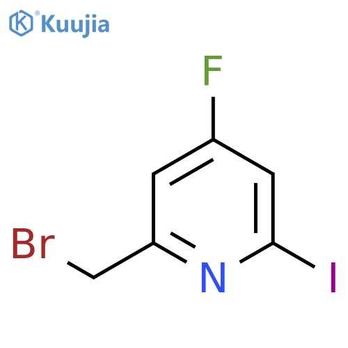 2-Bromomethyl-4-fluoro-6-iodopyridine structure