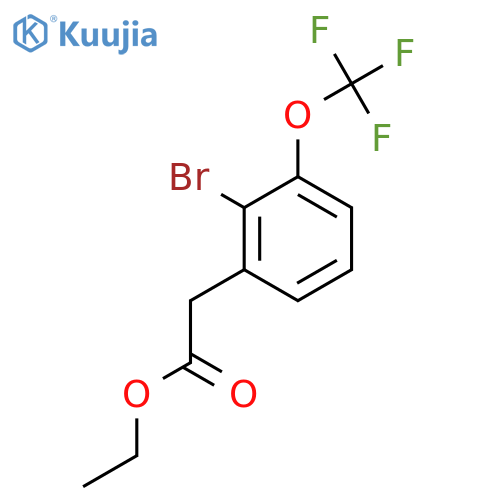 Ethyl 2-bromo-3-(trifluoromethoxy)phenylacetate structure