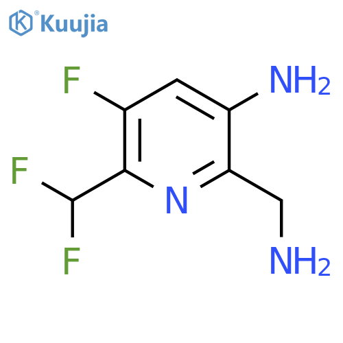 3-Amino-2-(aminomethyl)-6-(difluoromethyl)-5-fluoropyridine structure