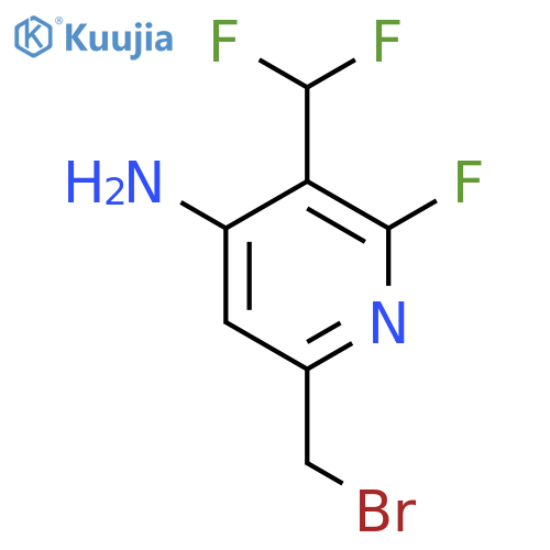 4-Amino-6-(bromomethyl)-3-(difluoromethyl)-2-fluoropyridine structure