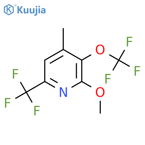 2-Methoxy-4-methyl-3-(trifluoromethoxy)-6-(trifluoromethyl)pyridine structure