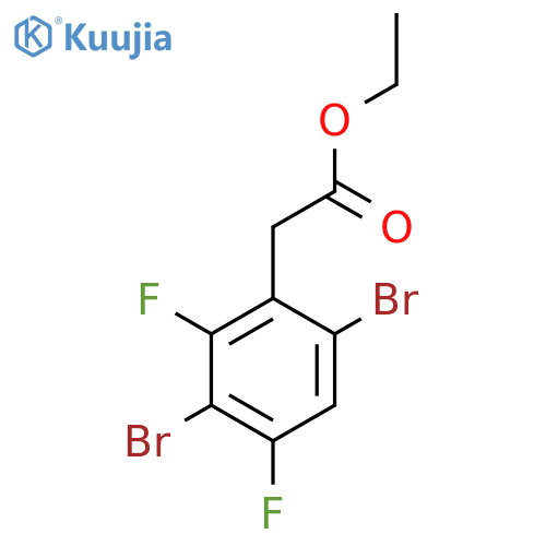 Ethyl 3,6-dibromo-2,4-difluorophenylacetate structure