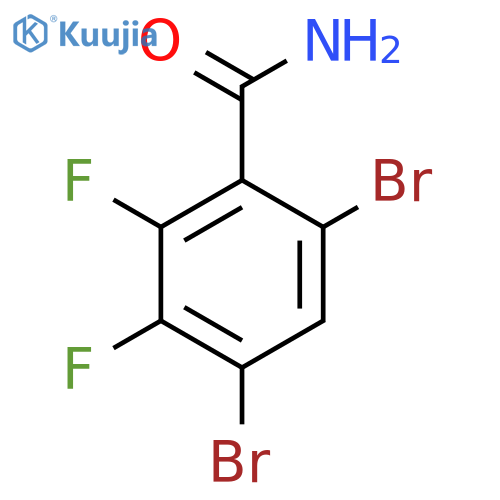 4,6-Dibromo-2,3-difluorobenzamide structure