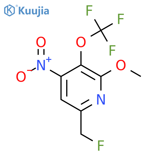 6-(Fluoromethyl)-2-methoxy-4-nitro-3-(trifluoromethoxy)pyridine structure