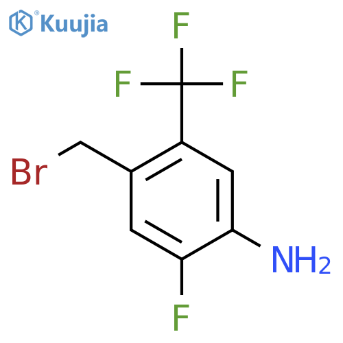 4-Amino-5-fluoro-2-(trifluoromethyl)benzyl bromide structure