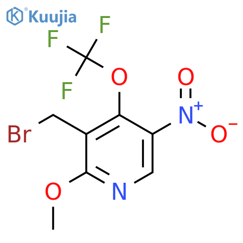 3-(Bromomethyl)-2-methoxy-5-nitro-4-(trifluoromethoxy)pyridine structure