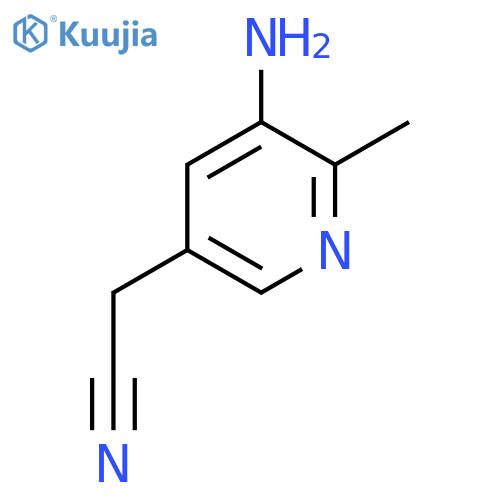 3-Amino-2-methylpyridine-5-acetonitrile structure
