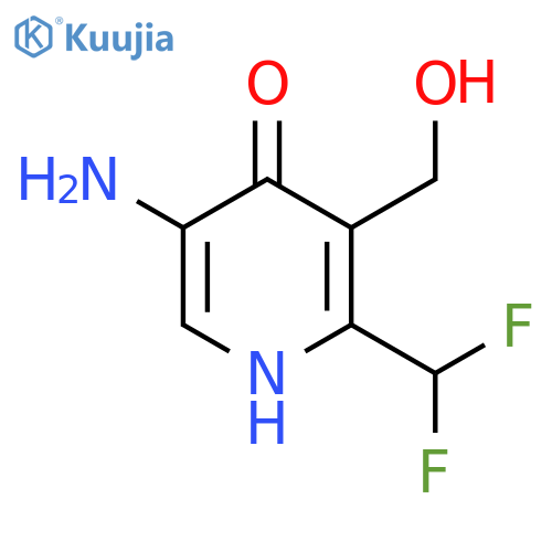 5-Amino-2-(difluoromethyl)-4-hydroxypyridine-3-methanol structure