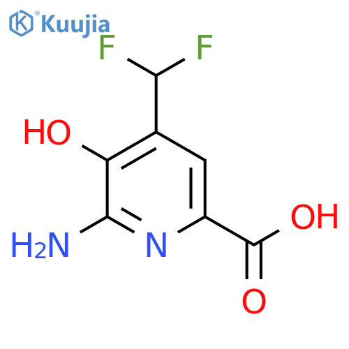 2-Amino-4-(difluoromethyl)-3-hydroxypyridine-6-carboxylic acid structure