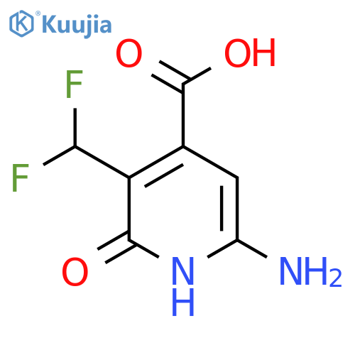 6-Amino-3-(difluoromethyl)-2-hydroxypyridine-4-carboxylic acid structure