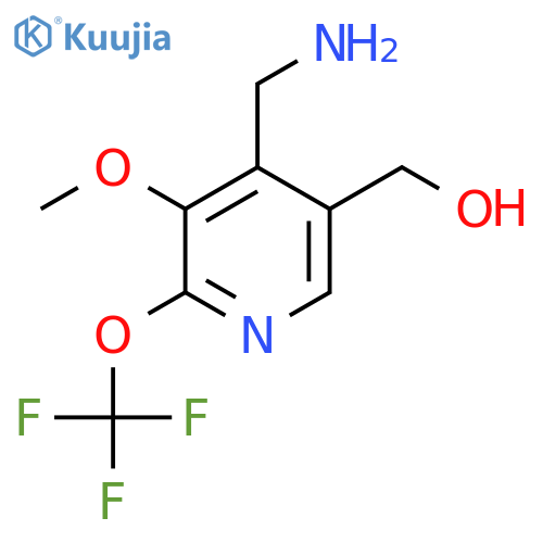 4-(Aminomethyl)-3-methoxy-2-(trifluoromethoxy)pyridine-5-methanol structure