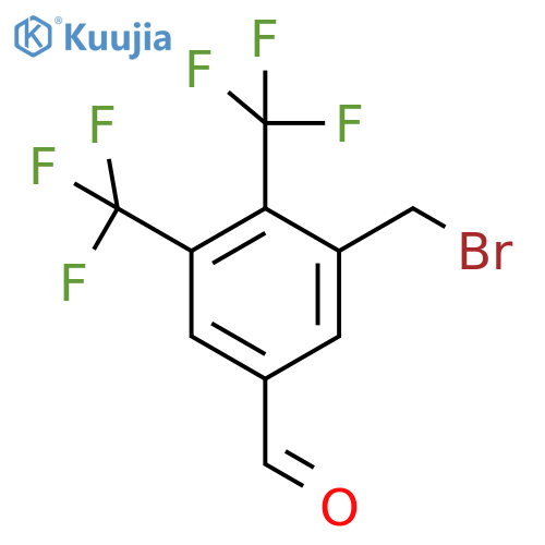 2,3-Bis(trifluoromethyl)-5-formylbenzyl bromide structure