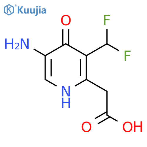 5-Amino-3-(difluoromethyl)-4-hydroxypyridine-2-acetic acid structure