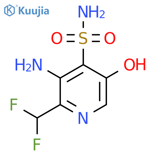 3-Amino-2-(difluoromethyl)-5-hydroxypyridine-4-sulfonamide structure