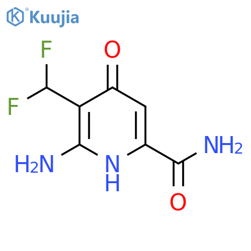 2-Amino-3-(difluoromethyl)-4-hydroxypyridine-6-carboxamide structure
