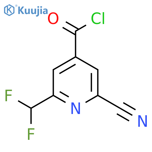 2-Cyano-6-(difluoromethyl)isonicotinoyl chloride structure