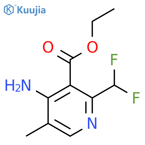 Ethyl 4-amino-2-(difluoromethyl)-5-methylpyridine-3-carboxylate structure