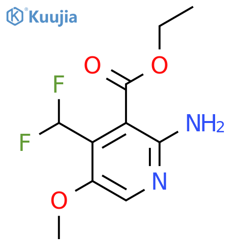 Ethyl 2-amino-4-(difluoromethyl)-5-methoxypyridine-3-carboxylate structure