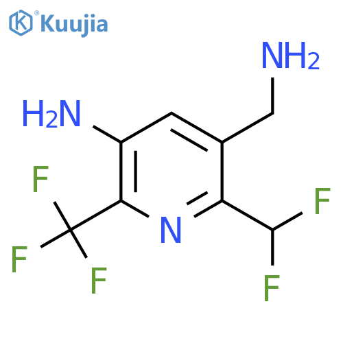 3-Amino-5-(aminomethyl)-6-(difluoromethyl)-2-(trifluoromethyl)pyridine structure