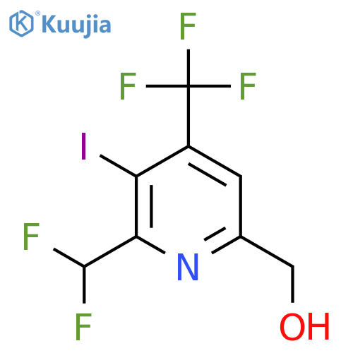 2-(Difluoromethyl)-3-iodo-4-(trifluoromethyl)pyridine-6-methanol structure